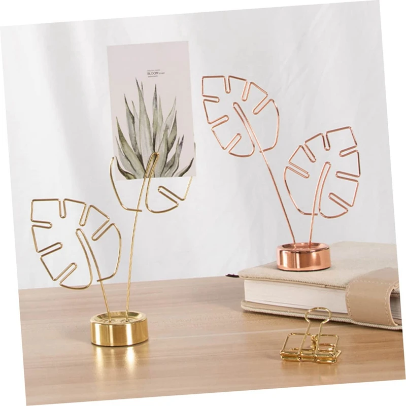 Soporte de Clip de papel de decoración hawaiana, soporte de mesa de carpeta de notas, letrero de mesa, 2 piezas