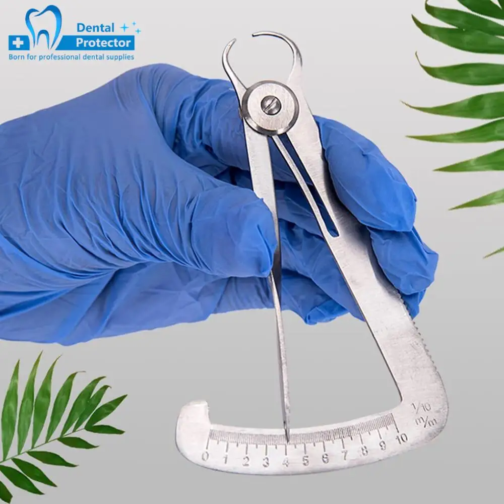 

Dental Gauge Caliper Dentist Metal Wax Thickness Measurement Ruler Tool Dental Caliper For Metal Wax Dental Lab