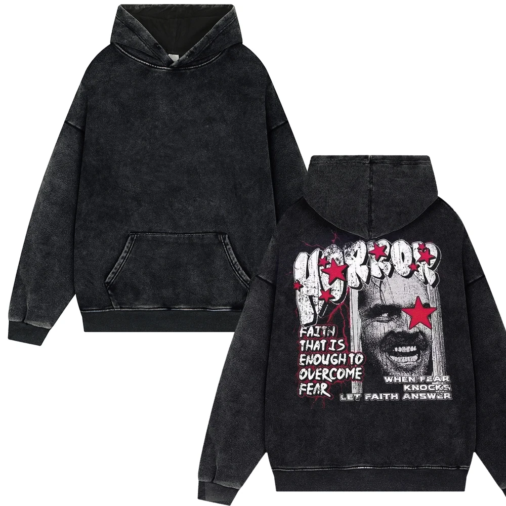 

Y2k Oversized Streetwear Hope Peace Forever Graphic Hip Hop Punk Style Vintage Washed Hoodies Men Women Harajuku Pullover Tops