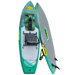 Daiseanuo Inflatable Stand Up Paddleboard SUPs Board Surfboard Water Sport Fishing Set with Boarded Pedal Chair