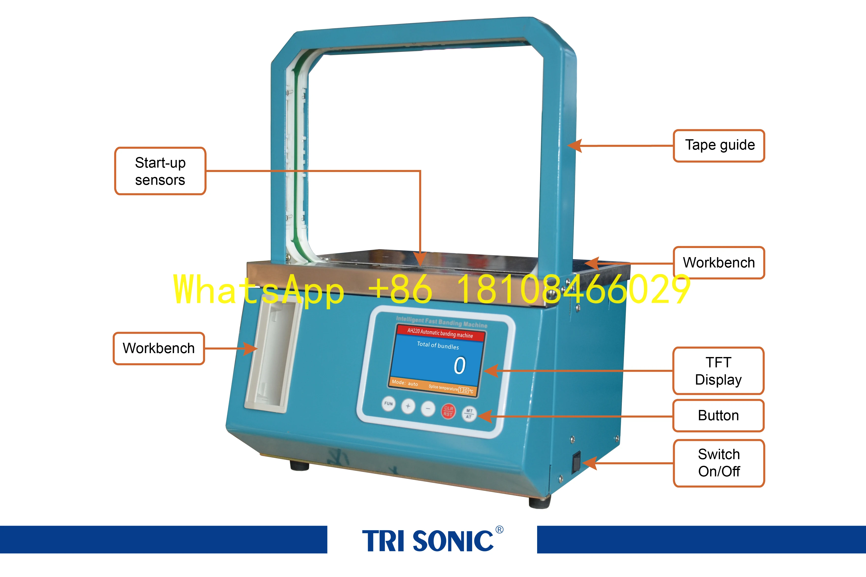 المال تجميع النطاقات آلة حزمة المال ثلاثي سونيك HT-9058A OPP الأسطوانة آلة الربط التلقائي ورقة الشريط مقابل كتاب