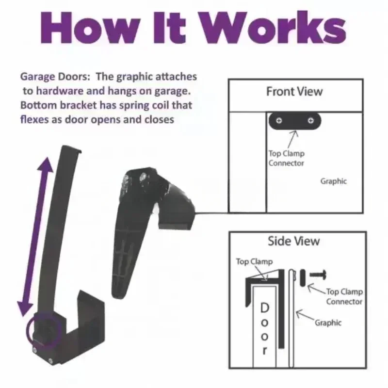 /Holiday/Birthday/Anniversary/Advertisement Decoration Garage Door Vinyl Banners Clips Hot sales