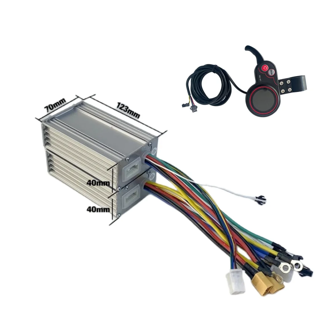 

Yunli 48V 25A 52V 60V 28A комплект контроллера скорости двигателя для электрического скутера с дисплеем TF-100, детали для электрического скутера