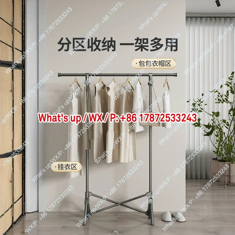 Folding clothes hanger, floor mounted  quilt drying tool, outdoor rack, indoor clothes hanger