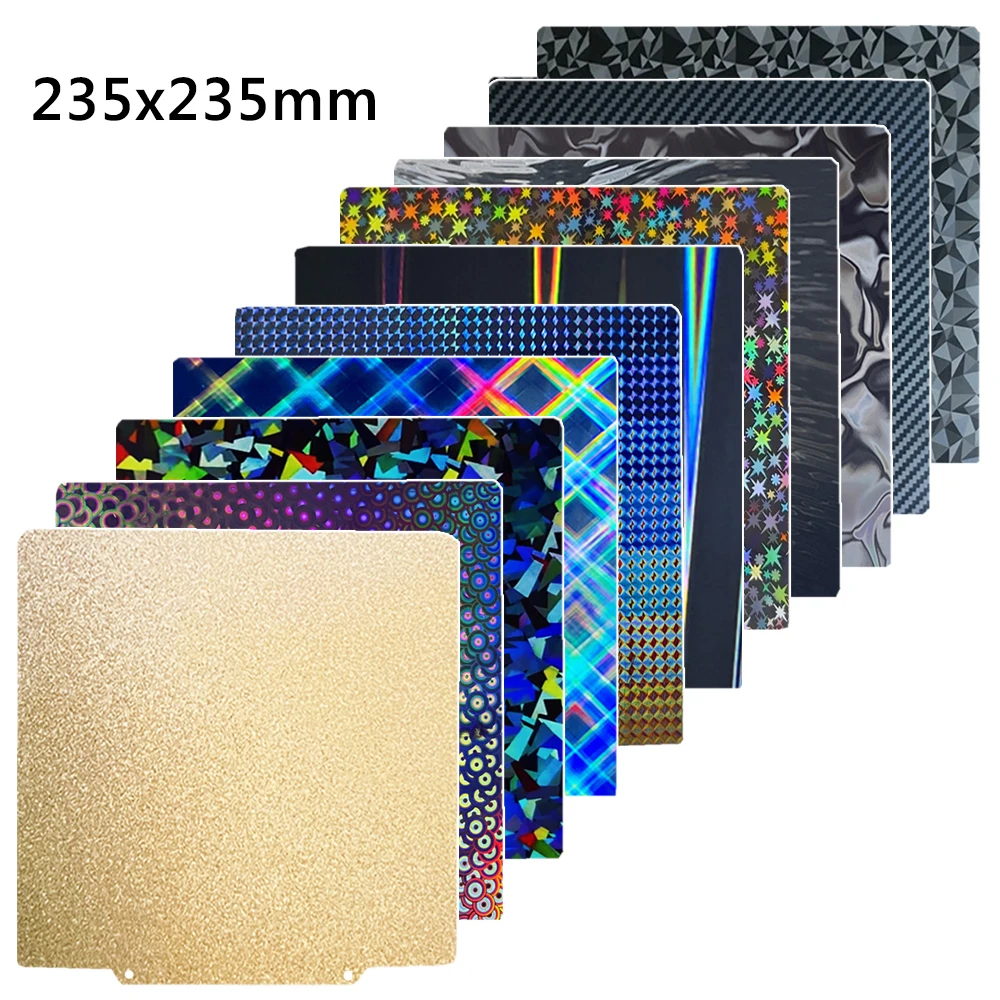 Bouwplaat PEI-plaat Ender 3, Ender 5, 235x235 dubbelzijdige print verenstaalplaat voor Elegoo Neptune 4 CR20 Ender 3 V2