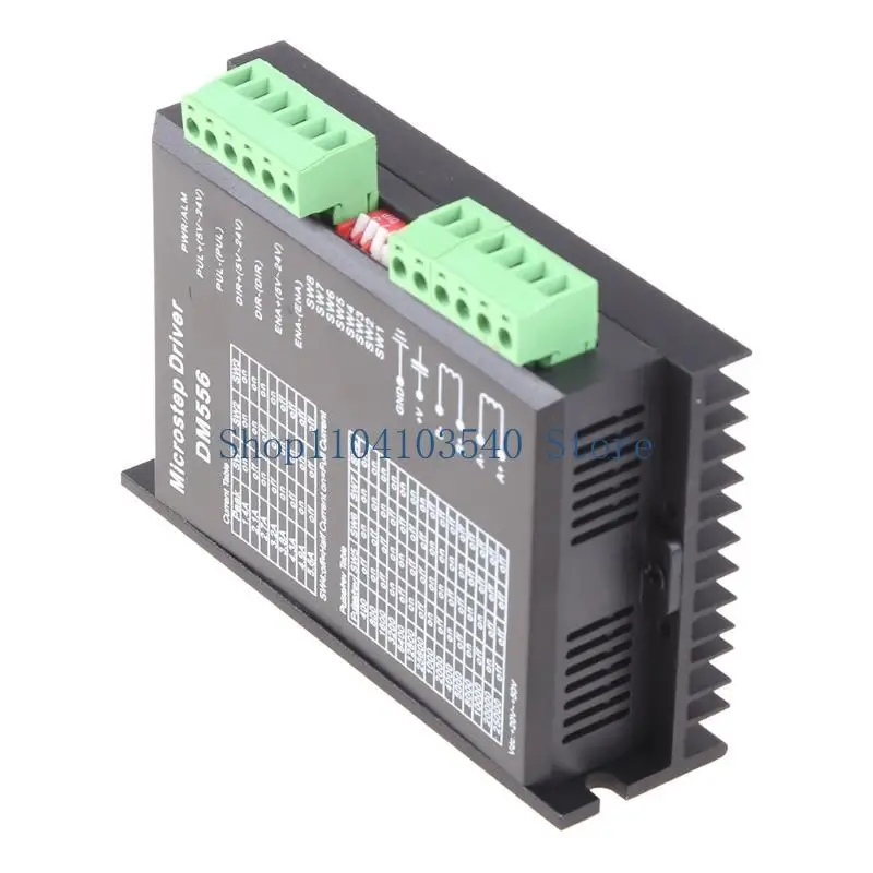 

02DC DM556 CNC 2-Phase Stepper Motor Driver 42/57/86 Stepper Motor Driver Controller Module Board Low Drive & Motor Heating