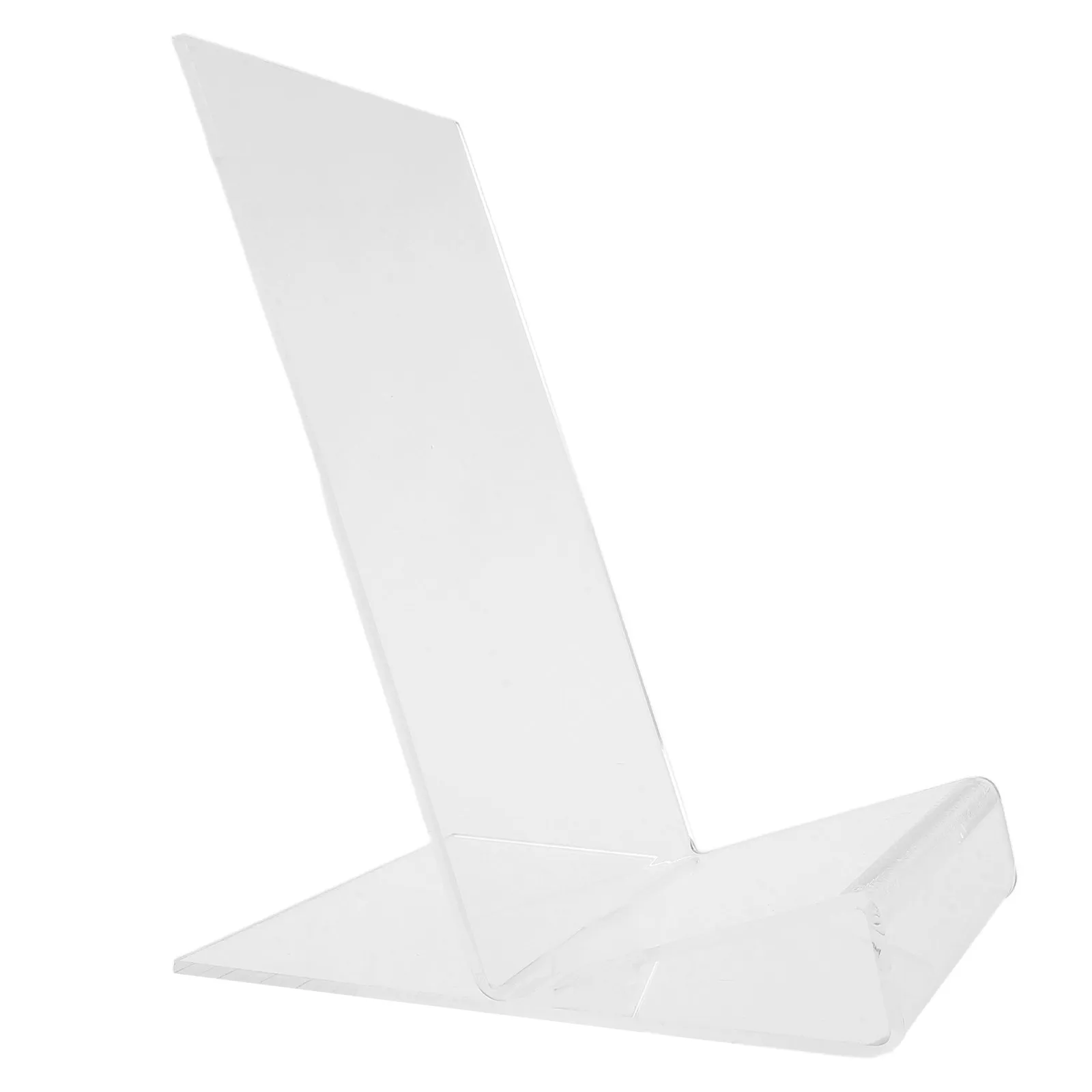

L Shaped Acrylic Puzzle Box Lid Stand Stable Desk Holder Puzzle Instruction Book Recipe Shelf Baffle L Shaped Reading Stand