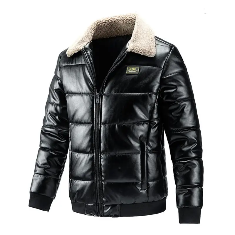 

Men's Jacket Coat Autumn and Winter Warm Lamb Turn-Down Collar Coat Casual Handsome Outdoor Coat Cotton Padded Male Tops M-5Xl