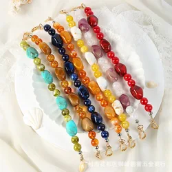 Replaceable Handbag Chain Resin Stone Bead Purse Bag Belt Phone Case Hanging Chain Extension Bead Chain Bag Parts Accessories