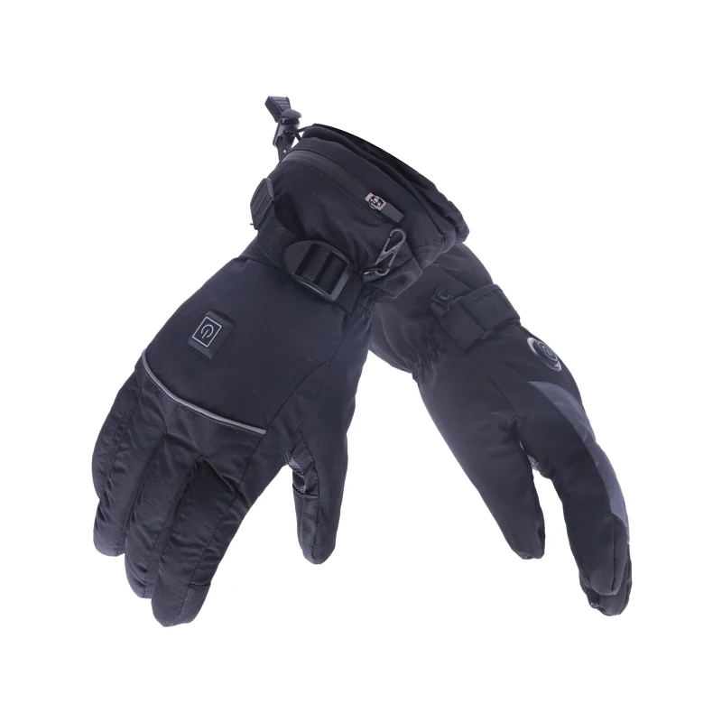 

Custom Windproof Waterproof Breathable Safety Thermal Touchscreen Rechargeable Battery Ski Thin Liner Bike Racing Heated Gloves