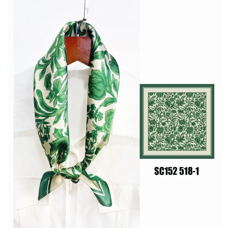 

Модный платок из 100% натурального чистого шелка, квадратный атласный шарф, женская шаль, платок, хиджаб, шейный платок, бандана, Bufanda, цветочный Echarpe