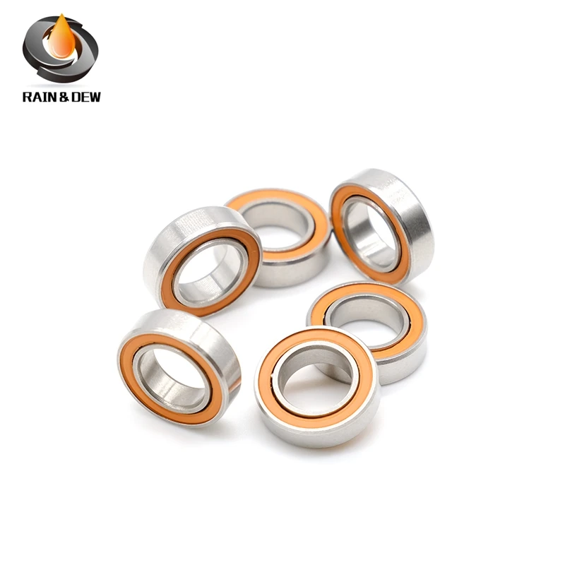 1Pcs  SMR148 2RS CB  8X14X4 mm  ABEC7 8x14x4 mm Stainless steel hybrid ceramic ball bearing Without Grease Fast Turning