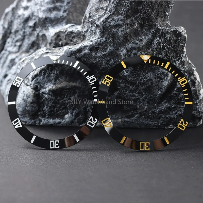 38 مللي متر سبائك السيراميك ساعة الحافة إدراج حلقة المنحدر صالح 40 مللي متر التلقائي الميكانيكية ل NH35/34 GMT الغوص ساعة جزء ملحق