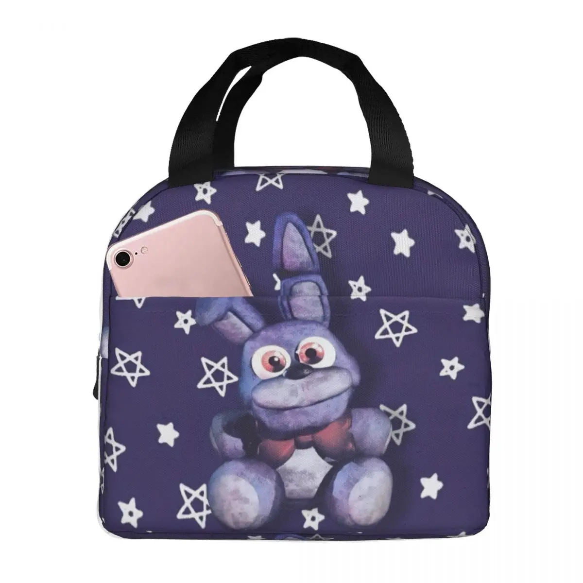 

FNAF At Freddys Insulated Lunch Bags Storage Food Box Portable Thermal Cooler Bento Box For Picnic