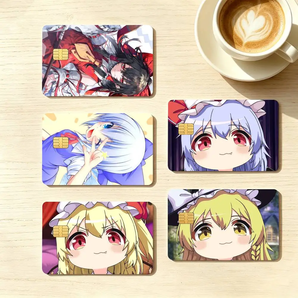 Game T-Touhou P-Project  Credit Card HD Stickers Game Card Decal Small Chip Waterproof Sticker Gift