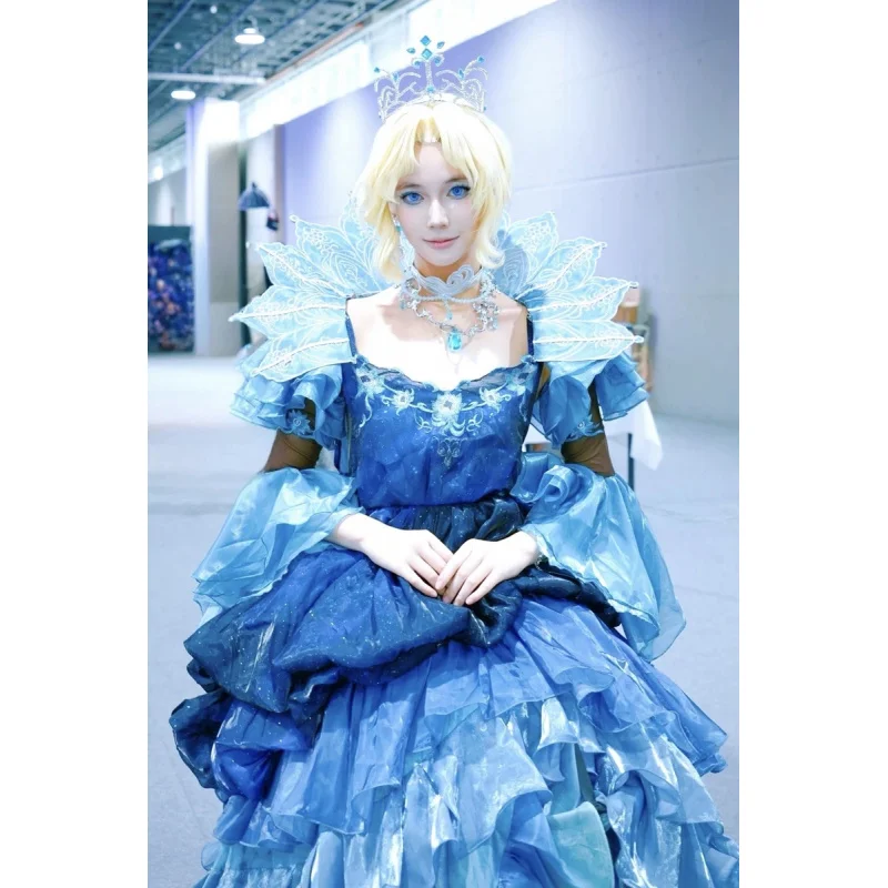 

Identity V в наличии Bloody Queen Mary, вечерний костюм для косплея, элегантное платье, аксессуары, реквизит, высококачественная форма на Хэллоуин