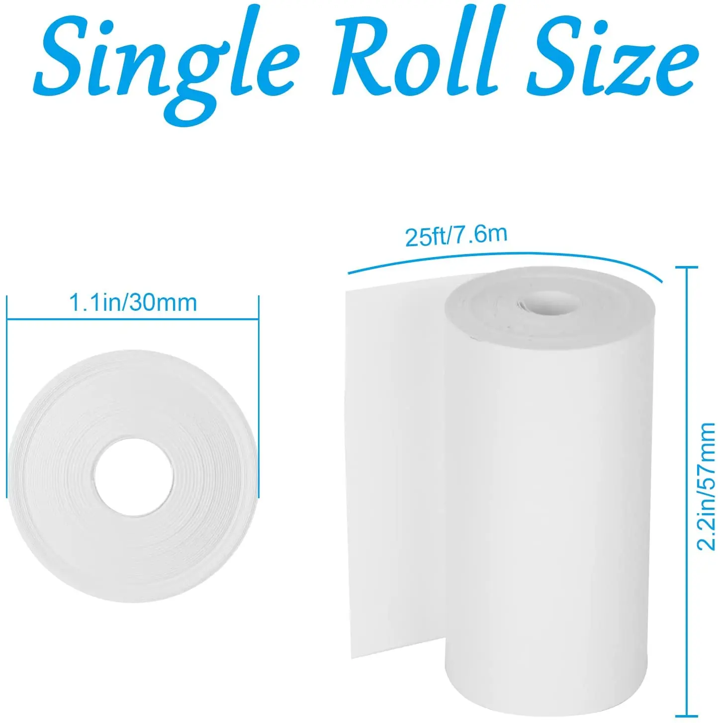 5 Roll 57x30mm Thermal Printing Paper Photo Paper for Paperang Mini Pocket Photo Printer Cash Register Paper