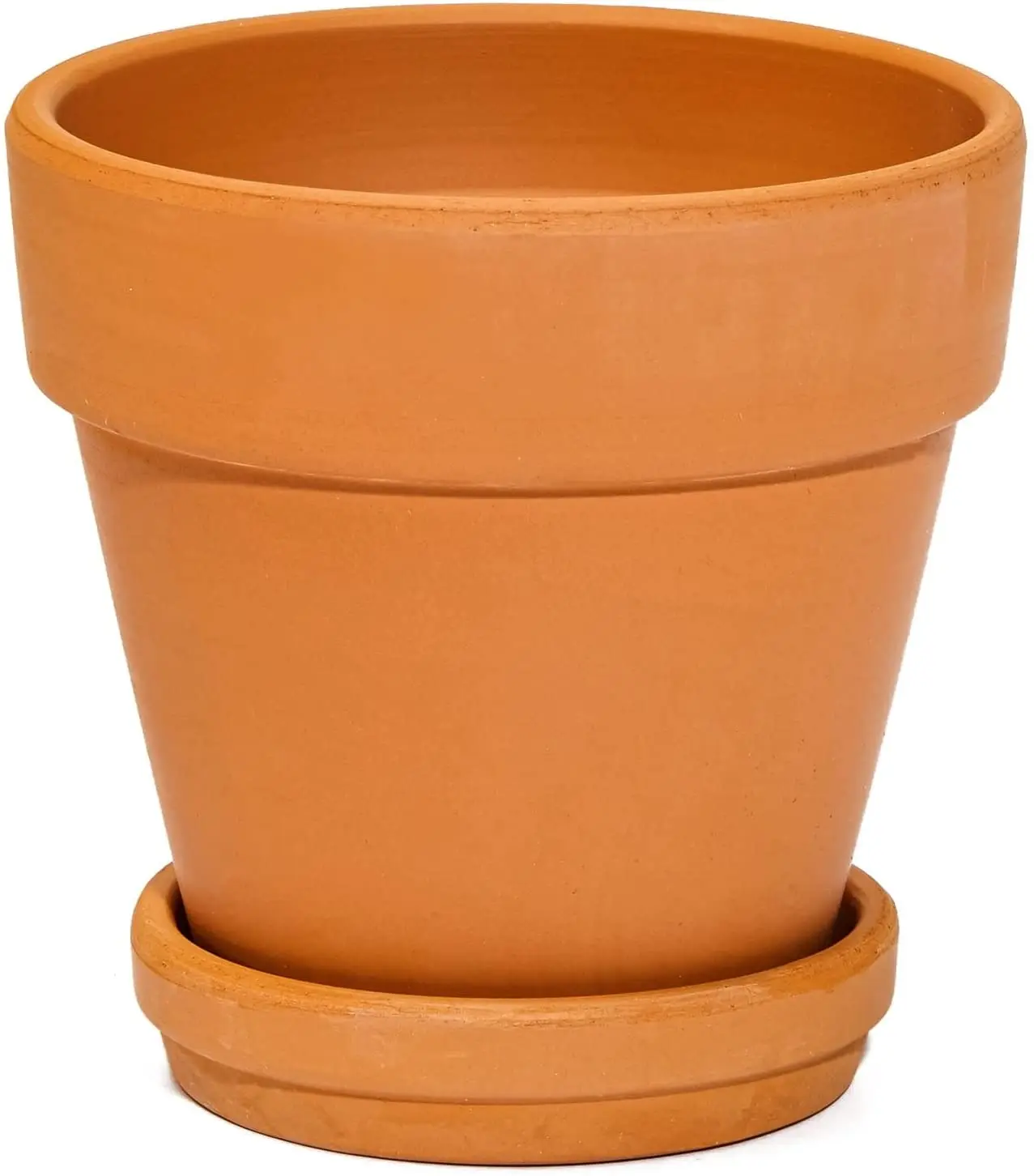 Imagem -06 - Polegada 9-pack Terracota Potes com Pires para Suculentas Clay Flower Planters com Furos de Drenagem para Plantas Interiores e Exteriores 3.1