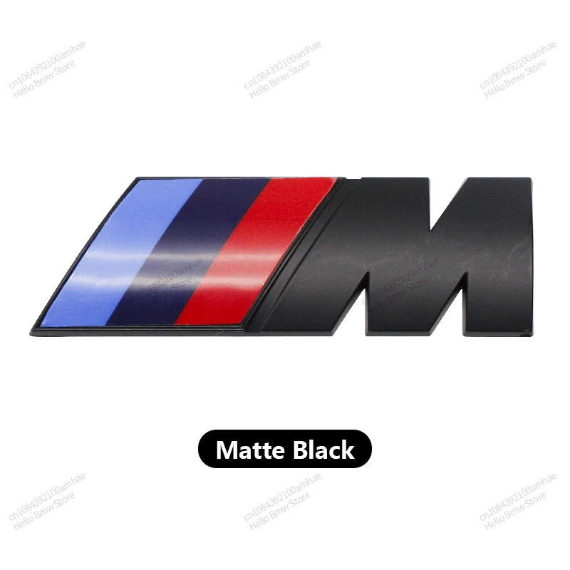 Für BMW M LOGO Fender Emblem Abzeichen Hinten Stamm Abzeichen 1 3 5 7 Serie X1 X3 X5 X6 M Sport Aufkleber Auto Zubehör Aufkleber Styling