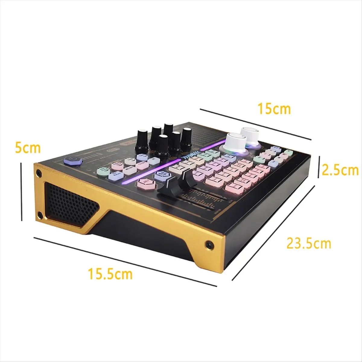 A88M -N8 Professional Recording Sound Card Bluetooth PC Mobile Phone Live Broadcast Sound Card Mixer Set Support 48V Mic