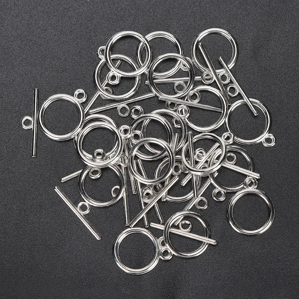 

100 шт. фурнитуры для украшений: круглые застежки-тогглы из сплава 2 мм, OT-застежки для браслетов, для изготовления ювелирных изделий