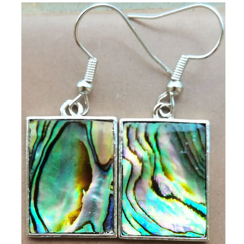 New Zealand Abalone Shell  beads Earring 1Pair WFH1151