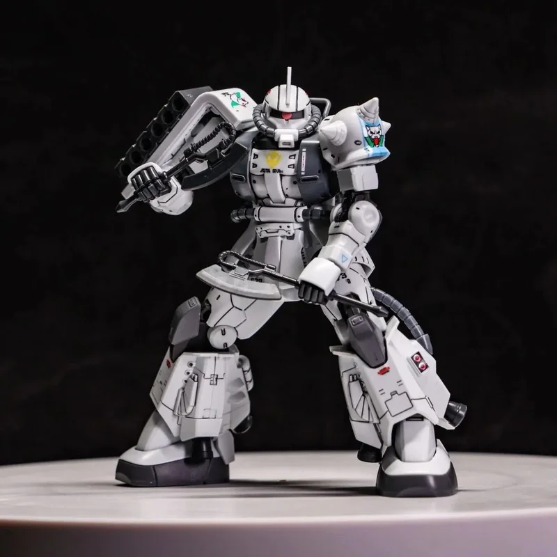 GTO ZAKU II lobo blanco Shin Matsunaga HG 1/144 Mech Kit de modelo de ensamblaje figuras de acción rompecabezas para niños juguetes decoración de escritorio muñeca