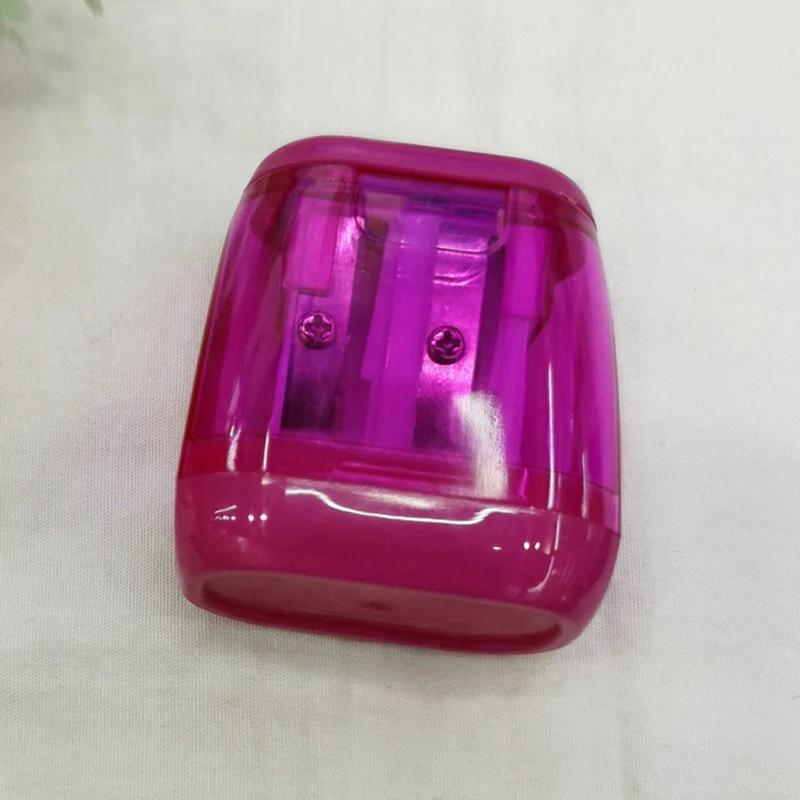 Geométrica Double Hole Pencil Sharpener, Sharpener para Sketch, Manual