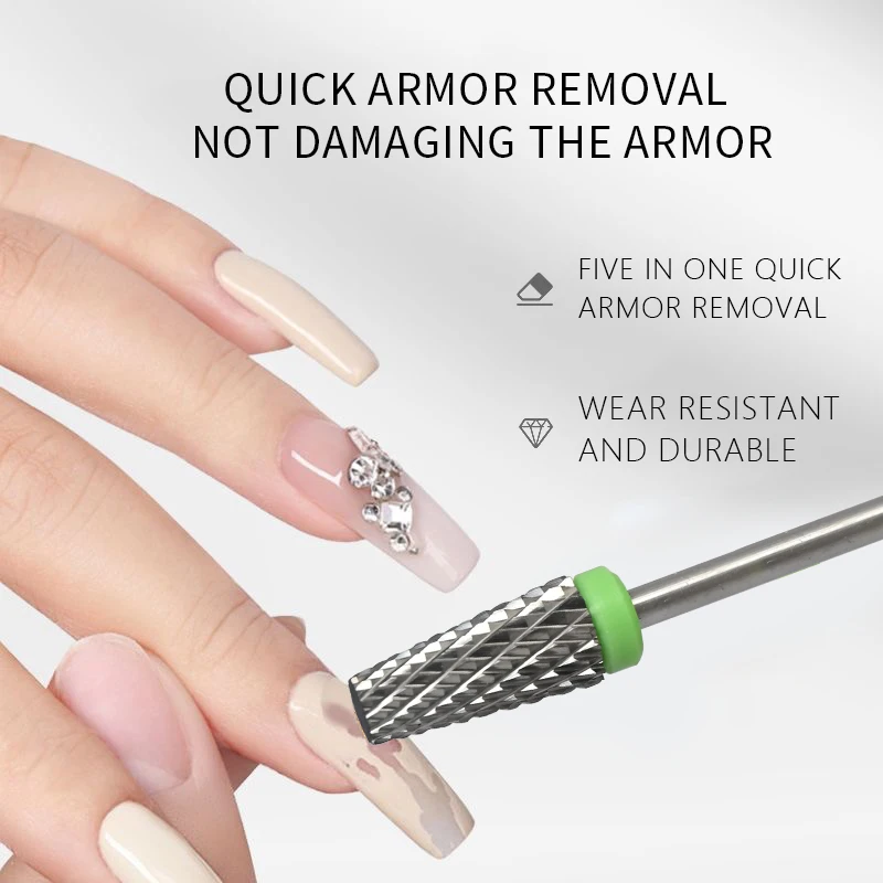 Wolfraamcarbide Elektrische Nagelboren, Nagelcarbide Bit, 3/32 "Schacht Taps Toelopende Bar, Professionele Manicure Pedicure Tool