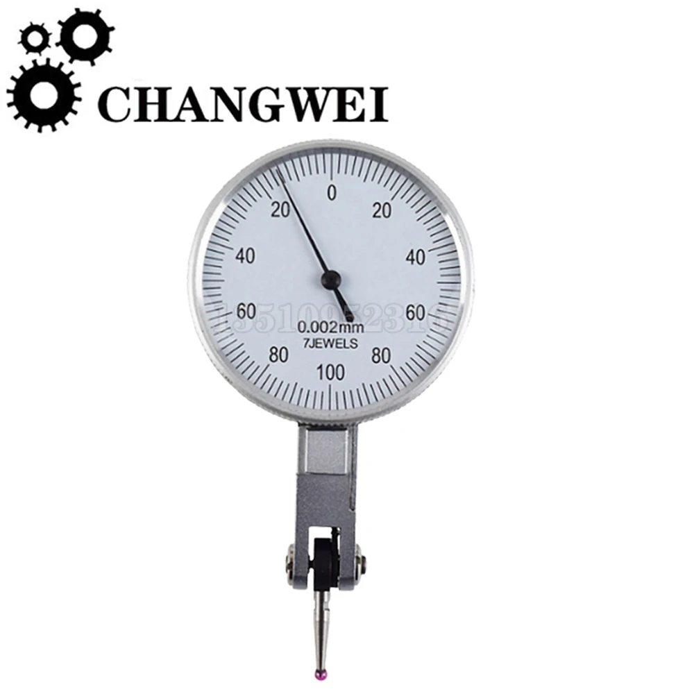 Cnc Lever Dial Gauge 0-0.2 Lever Gauge 0-0.2 Ruby Probe Lever Dial Gauge Shockproof Pointer Lever Dial Gauge