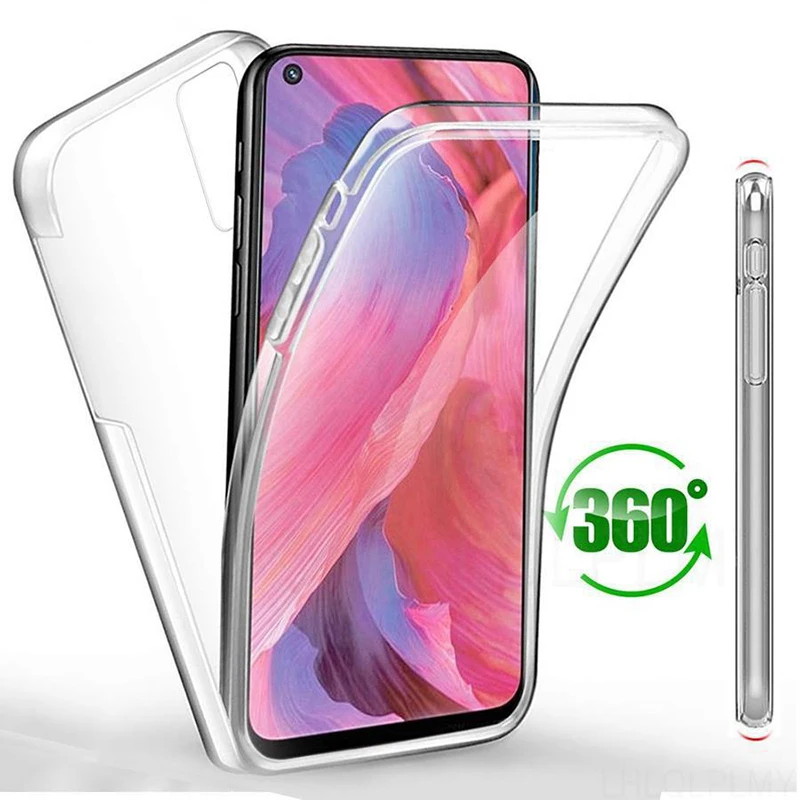 360 Full Body Cover Cases For OPPO A54 A94 5G A16 Transparent Shockproof Frone Back Cover For OPPO OPPO Find X3 Lite X5 Pro