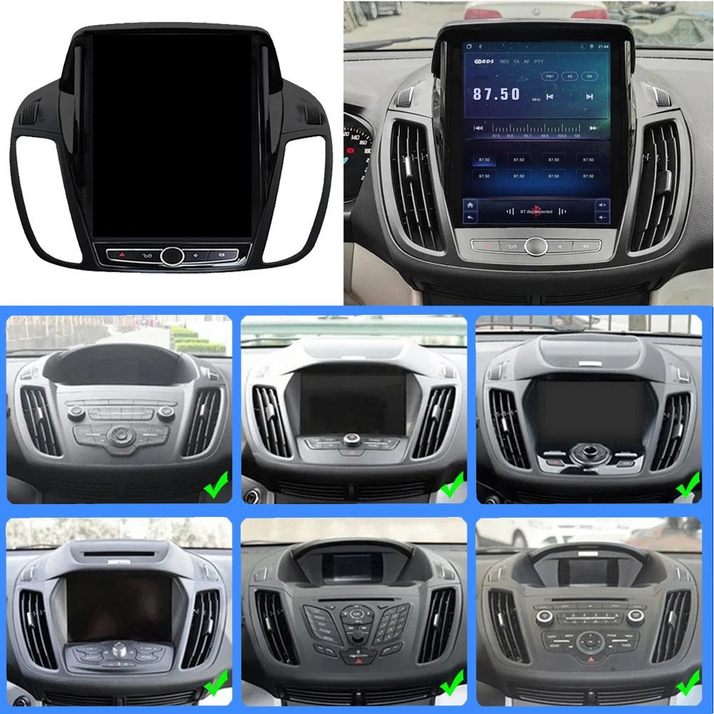 Android 13 For Ford KUGA C-max Escape 2013 - 2015 Style Tesla Navigation Car GPS Auto Radio Stereo Car  Multimedia Player No 5G