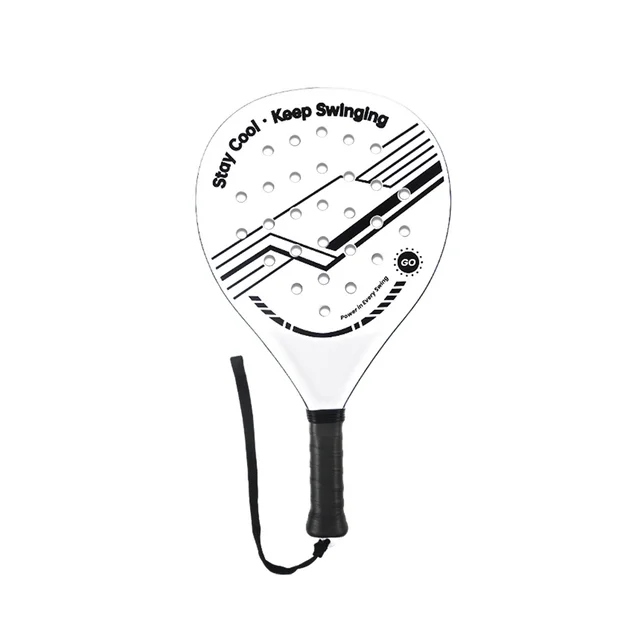 Lightweight Padel Racquet Carbon Fiber Surface with EVA Memory Flex Foam Core for Beginner to Intermediate Players 3