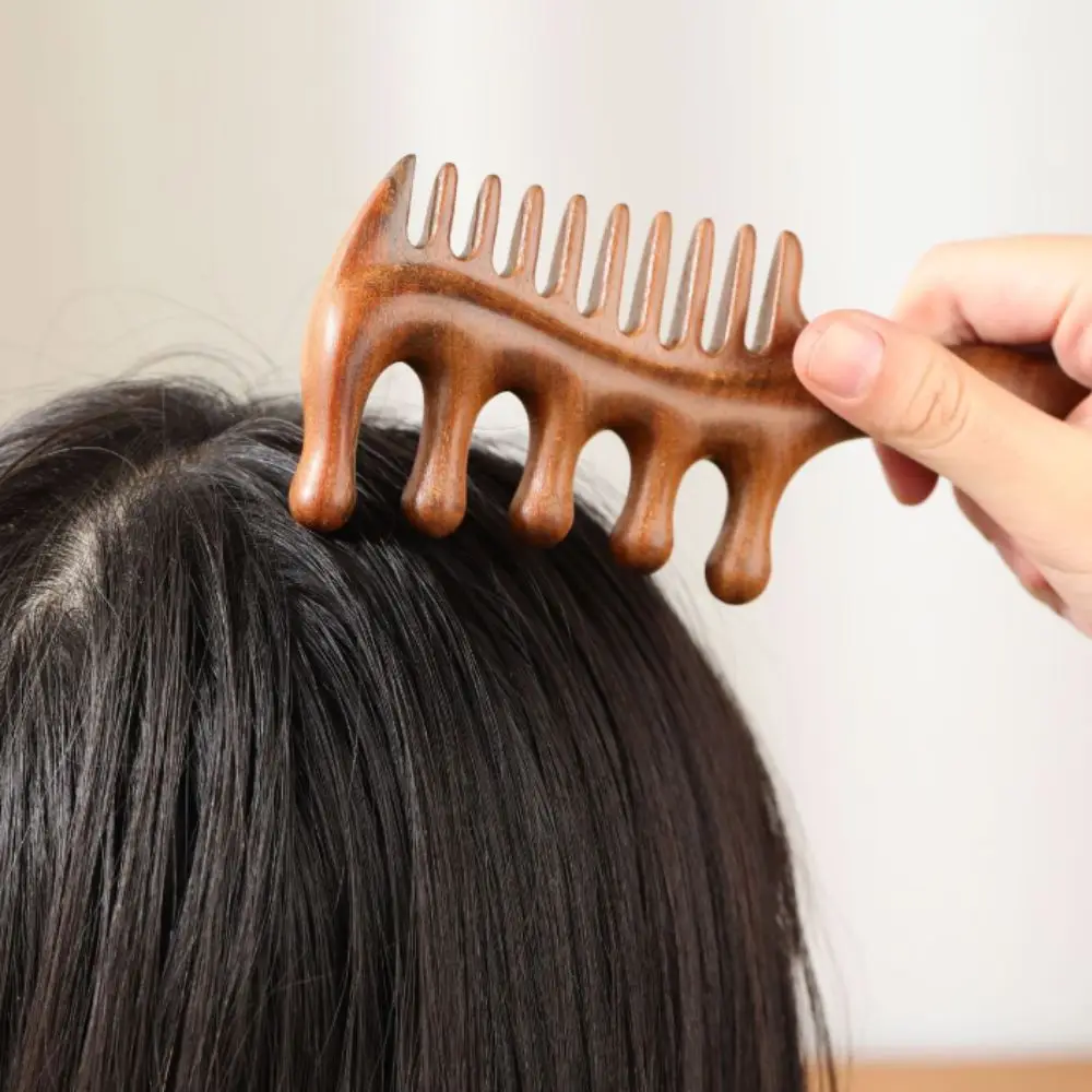 Wide Tooth Meridian Massage Comb Multifunctional Anti-Static Body Meridian Massage Comb Relaxation Help Blood Circulation