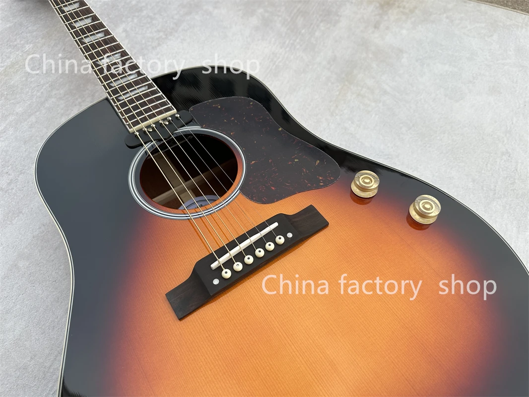 high quality J160 Acoustic Guitar in sunburst 160E acoustic electric guitar fast ship