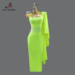 Latin Dance Dress Girl Dancewear Stage Costume Women Fringe Prom Suit 2026 New Ballroom Evening Sports Adult Performance Clothes