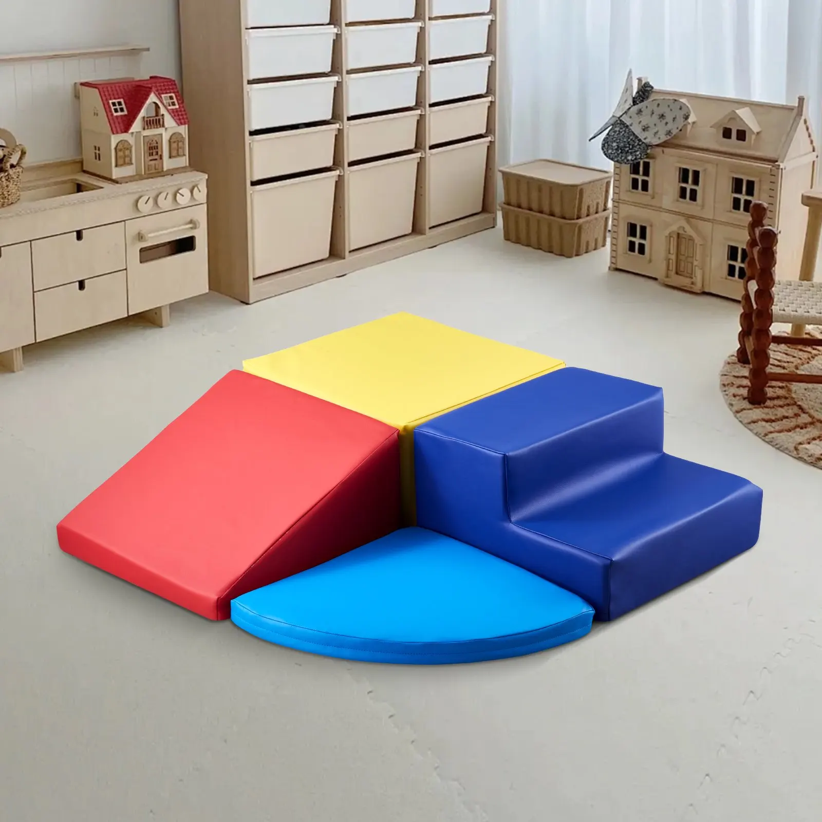 

Игровой набор для лазания из 4-х пенопластовых блоков для малышей и дошкольников