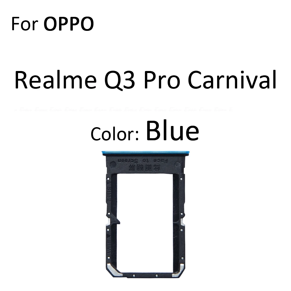 Sim بطاقة قارئ صينية الحاويات مقبس توصيل حامل فتحة محول ل ممن لهم Realme Q2 Q3 برو كرنفال Q2i استبدال أجزاء