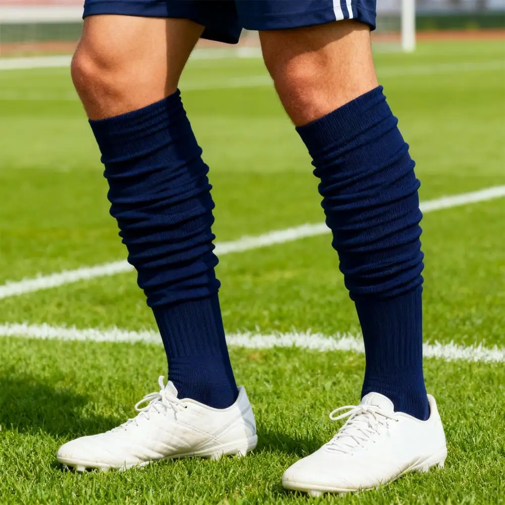 

Scrunch Football Socks Stretchy Knee High Sports Socks Extra Long Athletic Socks for Soccer Baseball Softball