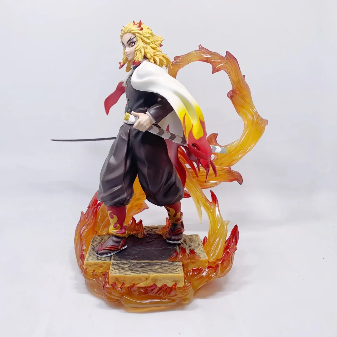 Demon Slayer PVC Action Figures, Kyoujurou Rengoku, GK Anime, Kimetsu No Yaiba, Figurine Toy, Novo, 20cm