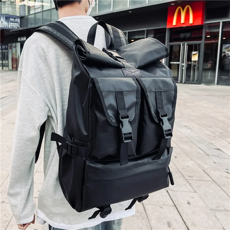 

Large Capacity Backpack for Men Oxford Waterproof Sports Bag Women Men Casual Travel Backbag Trendy School Bags Leisure Handbags
