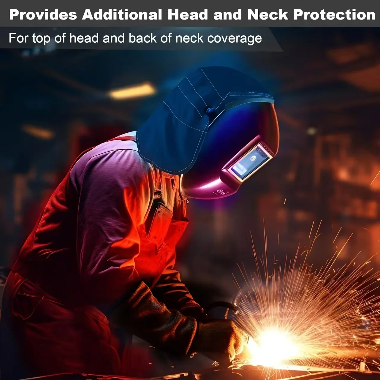 Welding Helmet Cover, Helmet Extended Cover,For Welding Helmets ,Durable Welder Hat Protective Caps For Women & Men