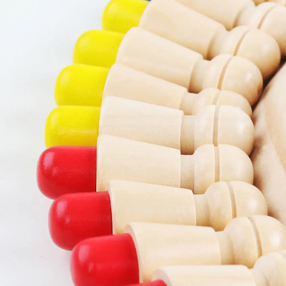 

1Set Memory Training Game Kids Wooden Board Early Education Chess Color Matching Parent Child Development Educational Matching