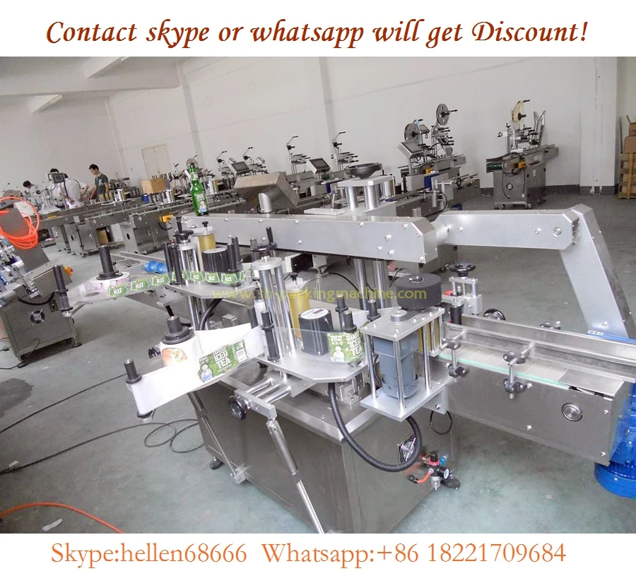 automatic flat bottle labeling machine,with round bottle system and coding machine,CE