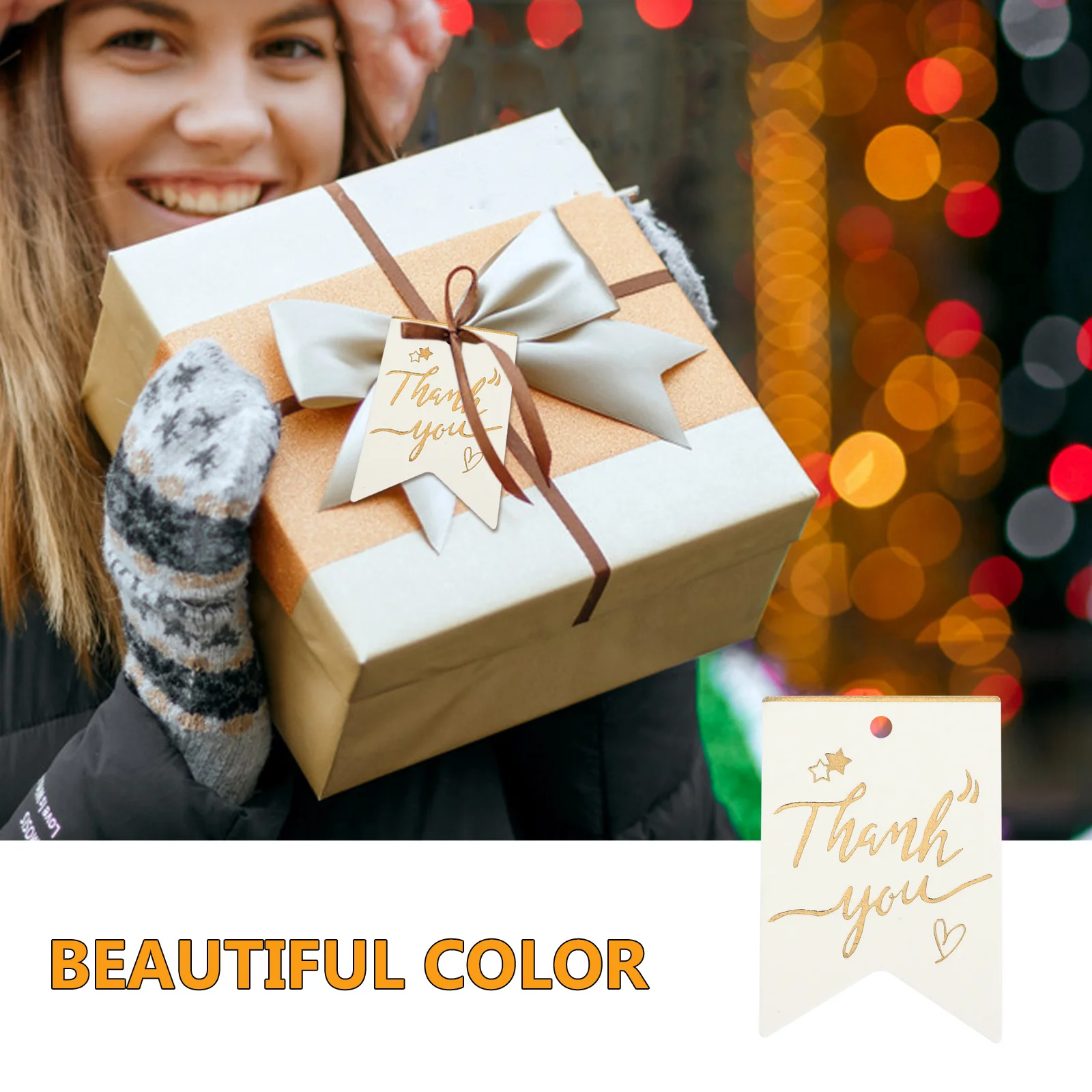 100 قطعة من ملصقات شكر رائعة لتغليف الهدايا لحفلات الزفاف وحفلات أعياد الميلاد وحفلات الزفاف المعلقة بنفسك #6