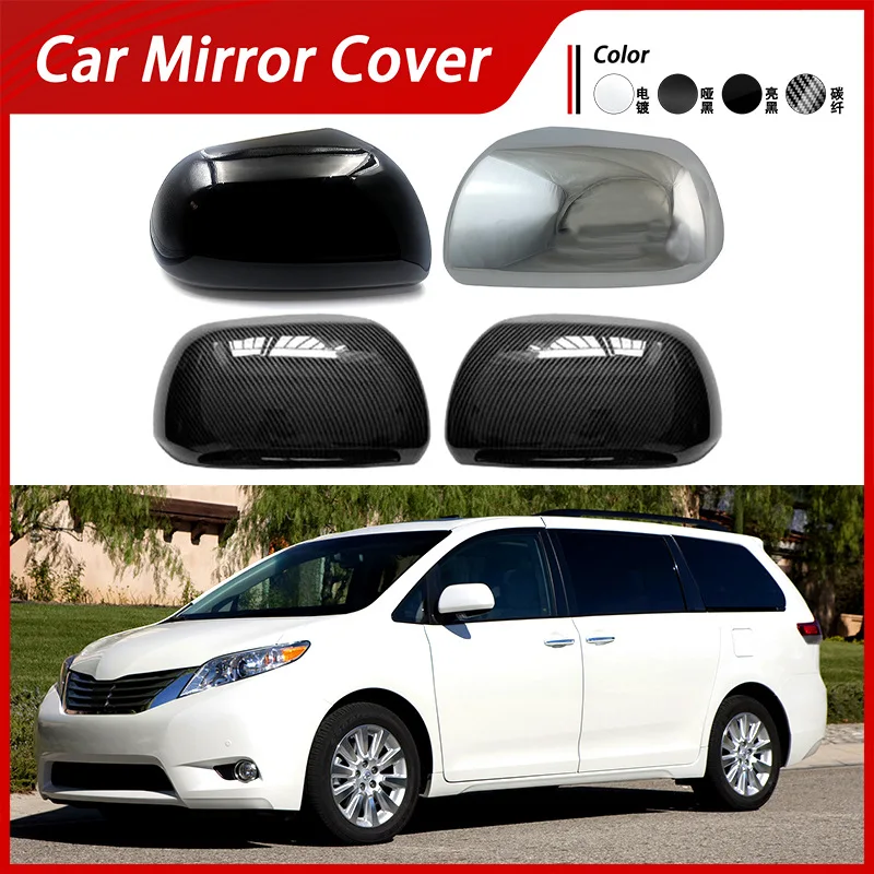 

Suitable for 10-20 models of Toyota Sienna XL30 reversing mirror cover, rearview mirror shell, carbon fiber patterned reflector