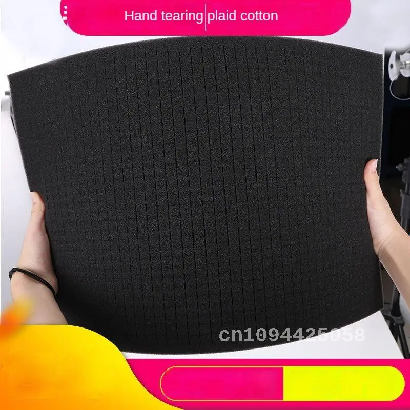 Gift Box Lining DIY Hand Tear Sponge Plaid Cotton Camera Shockproof Gasket Mesh Cotton Packaging Filler Cross-Border