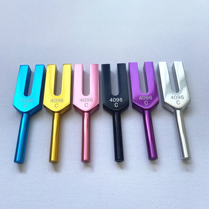 Aluminum Alloy Tuning Fork Set Colorful Diapason Chakras Tuning Fork Yoga Meditation Sound Healing Percussion Musical Instrument