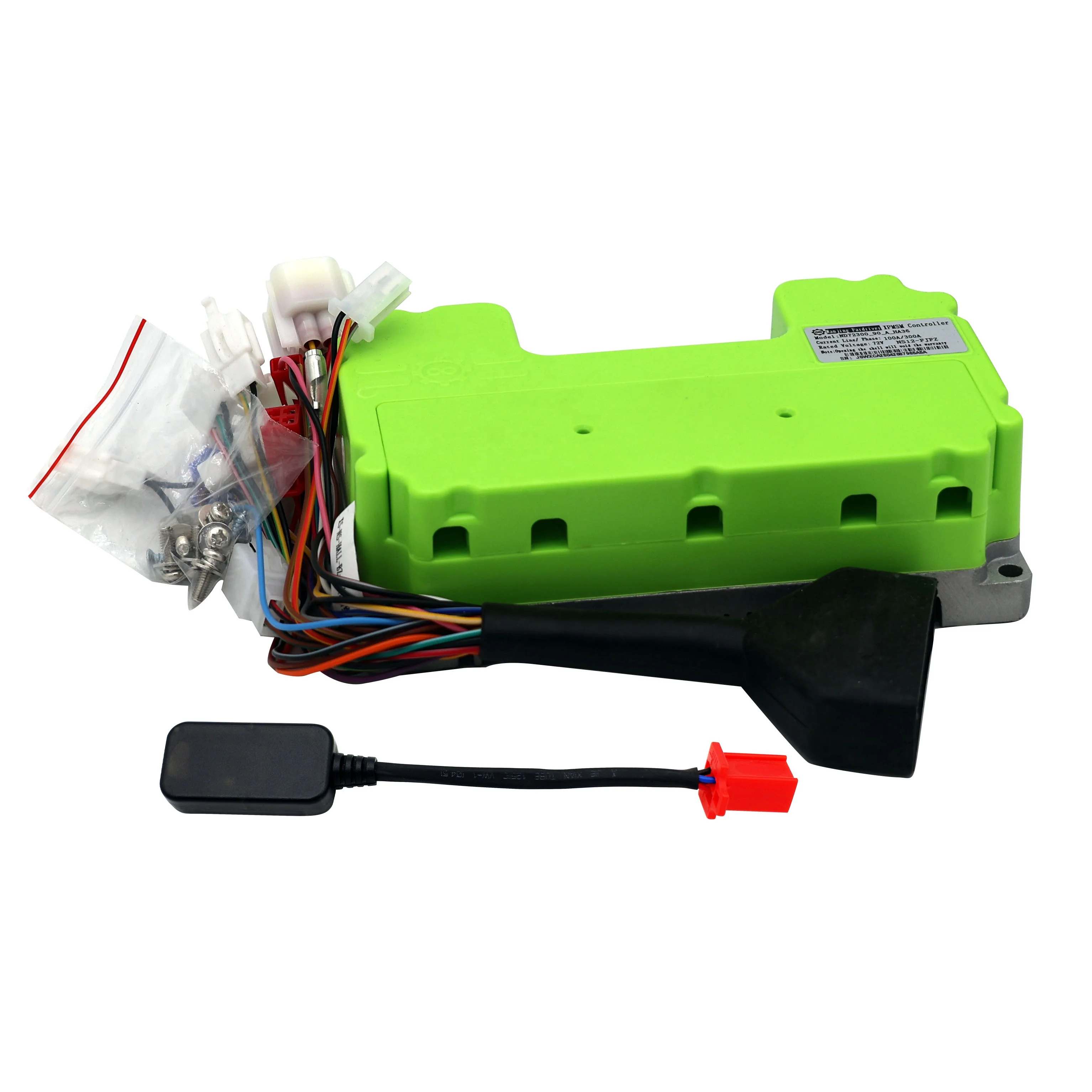 ND72300 72 فولت محرك عن بعد مركبة كهربية موجة جيبية تحكم 100A/300A تيار مستمر محرك تيار متردد أنبوب S12 أصلي مع وحدة البرمجة