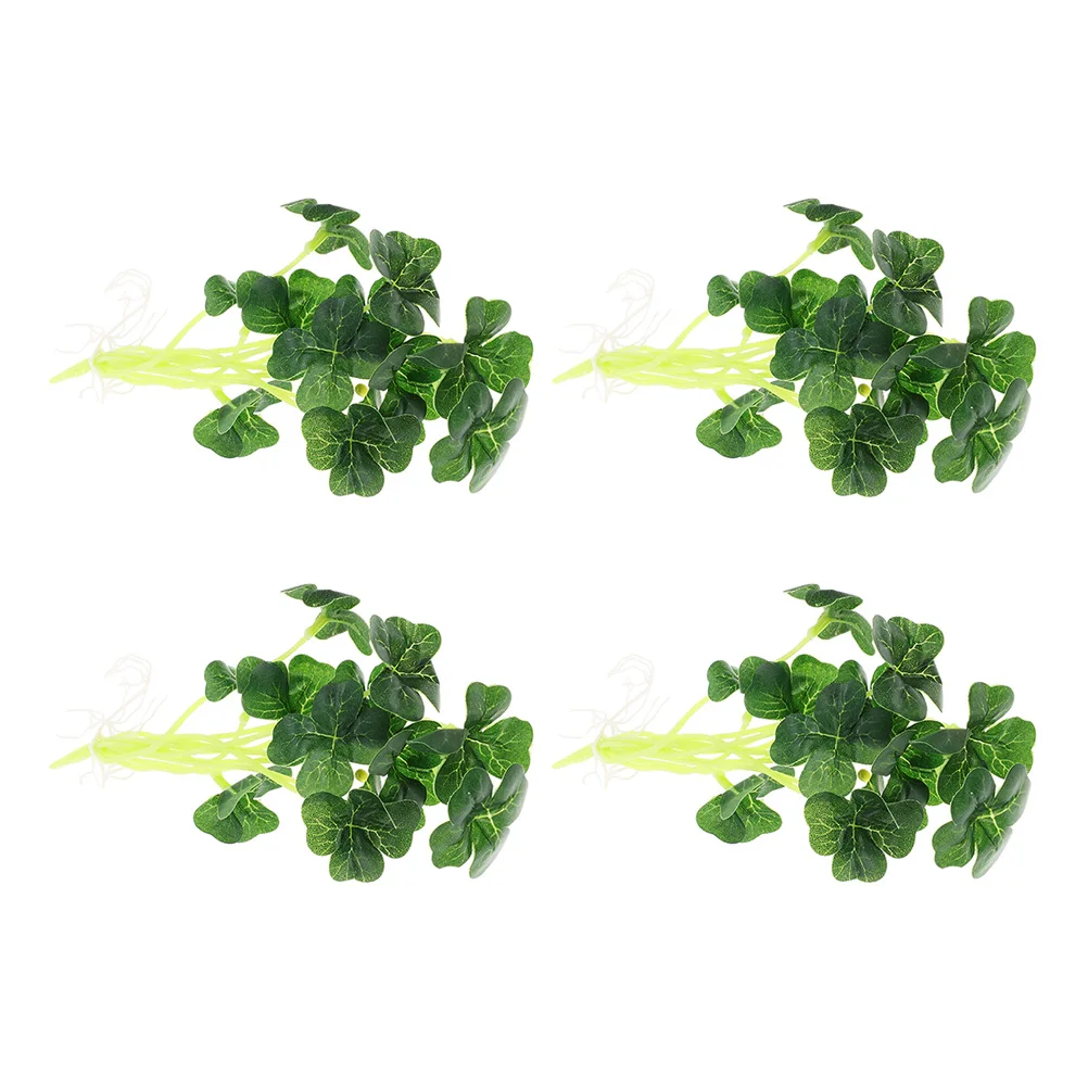 

4Pcs Artificial Fake Leaves Stems High Simulation Lifelike Greenery Branches Decorative Leaves for Room Home Festival Decoration